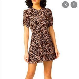 Reformation Grace Leopard Dress